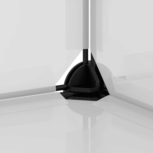 vidaXL Organizador de arrumação com 6 cubos PP transparente