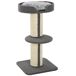 Árbol para Gato Aglomerado de Madera, Poliéster PawHut Árbol para Gato Aglomerado de Madera, Poliéster PawHut Gris