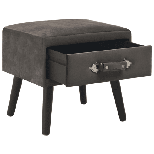 vidaXL Mesas-de-cabeceira 2 pcs 40x35x40 cm veludo cinzento