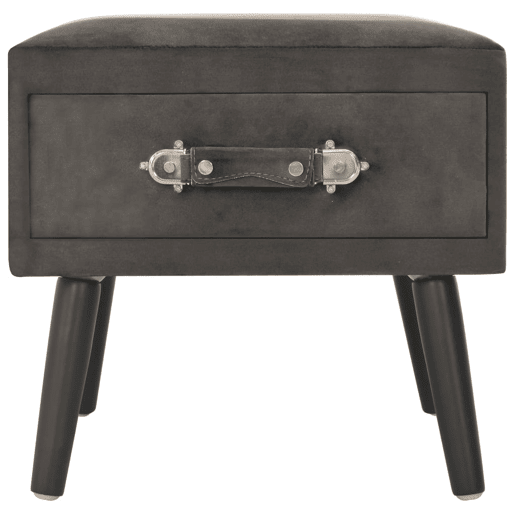 vidaXL Mesas-de-cabeceira 2 pcs 40x35x40 cm veludo cinzento