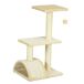 Árbol para Gato Aglomerado de Madera, Poliéster PawHut Árbol para Gato Aglomerado de Madera, Poliéster PawHut Crudo