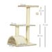 Árbol para Gato Aglomerado de Madera, Poliéster PawHut Árbol para Gato Aglomerado de Madera, Poliéster PawHut Crudo