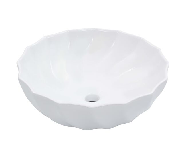 Vidaxl lavabo 46x17 cm cerámica blanco