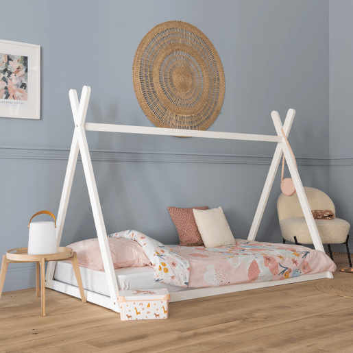 Cama tipi infantil blanca 190x90cm VALENTIN