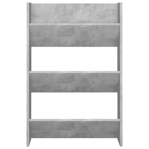 vidaXL Sapateiras de parede 2 pcs 60x18x90 cm contrapl. cinza cimento vidaXL Sapateiras de parede 2 pcs 60x18x90 cm contrapl. cinza cimento