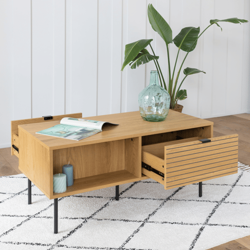Mesa de centro con cajones STINNA