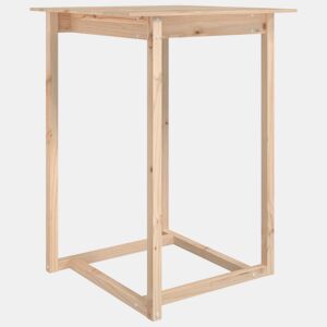 vidaXL Mesa de bar 80x80x110 cm madeira de pinho maciça