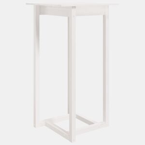 vidaXL Mesa de bar 60x60x110 cm pinho maciço branco