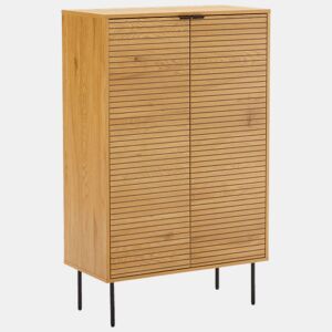 Aparador de madera de 2 puertas 80cm STINNA