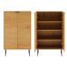 Aparador de madera de 2 puertas Aparador de madera de 2 puertas Marrón