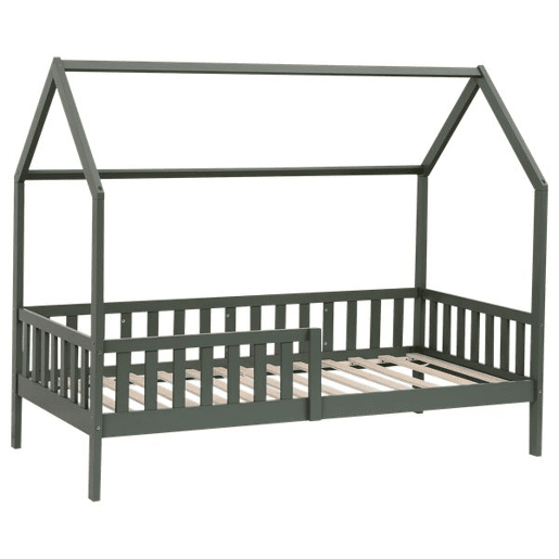 Cama cabaña infantil 190x90cm verde MARCEAU