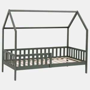 Cama cabaña infantil 190x90cm verde MARCEAU