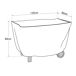 Funda para barbacoa, rectangular, tamaño M Funda para barbacoa, rectangular, tamaño M Negro