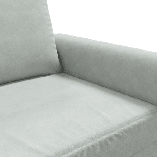 vidaXL Sofá de 2 lugares 120 cm veludo cinzento-claro vidaXL Sofá de 2 lugares 120 cm veludo cinzento-claro