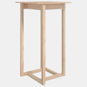 vidaXL Mesa de bar 60x60x110 cm pinho maciço