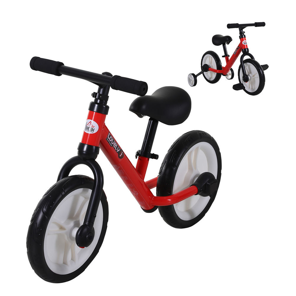 Bicicleta Equilibrio 2 en 1 PP, Metal HOMCOM