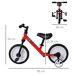 Bicicleta Equilibrio 2 en 1 PP, Metal HOMCOM Bicicleta Equilibrio 2 en 1 PP, Metal HOMCOM Rojo