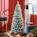 Árbol de Navidad Plástico, Metal HOMCOM, hogar - decoración Árbol de Navidad Plástico, Metal HOMCOM, hogar - decoración Blanco/ Verde