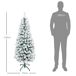 Árbol de Navidad Plástico, Metal HOMCOM, hogar - decoración Árbol de Navidad Plástico, Metal HOMCOM, hogar - decoración Blanco/ Verde