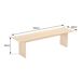 Banco de madera de estilo escandinavo Alma Banco de madera de estilo escandinavo Alma Natural