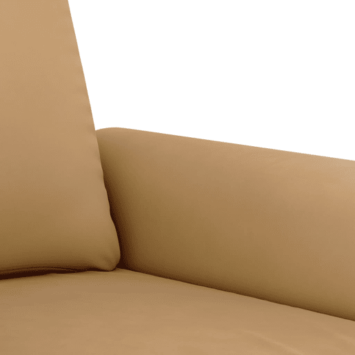 vidaXL Sofá de 2 lugares veludo 120 cm castanho