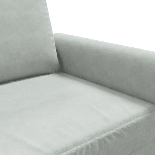 vidaXL Sofá de 2 lugares 140 cm veludo cinza-claro