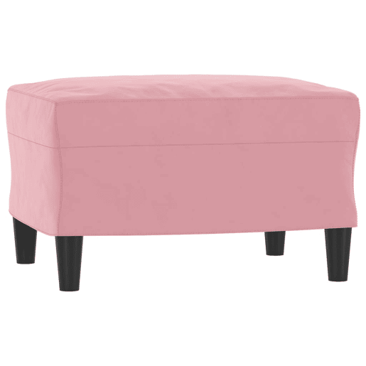 vidaXL Poltrona com apoio de pés 60 cm veludo rosa vidaXL Poltrona com apoio de pés 60 cm veludo rosa