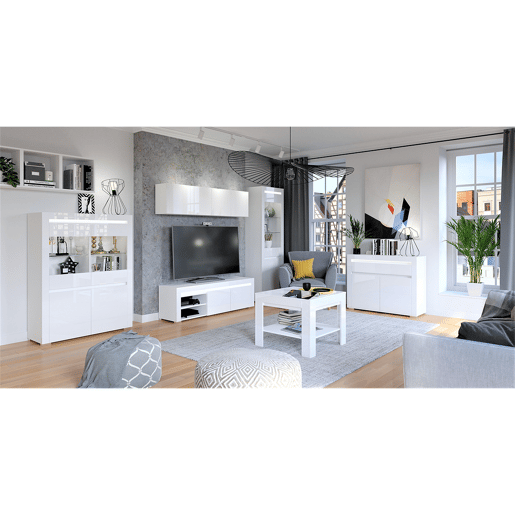 Suporte de TV 2 portas 152 cm LED incluída Kasla Branco
