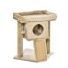 Árbol para Gato Aglomerado de Madera, Felpa PawHut Árbol para Gato Aglomerado de Madera, Felpa PawHut Marrón
