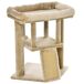 Árbol para Gato Aglomerado de Madera, Felpa PawHut Árbol para Gato Aglomerado de Madera, Felpa PawHut Marrón