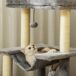 Árbol para Gatos Aglomerado de Madera PawHut Árbol para Gatos Aglomerado de Madera PawHut Gris