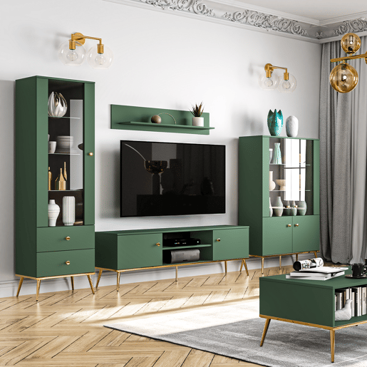 Móvel TV 2 portas 160 cm Thalia Verde