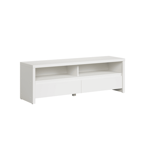 Móvel TV 2 gavetas 2 nichos 143 cm Soren Branco