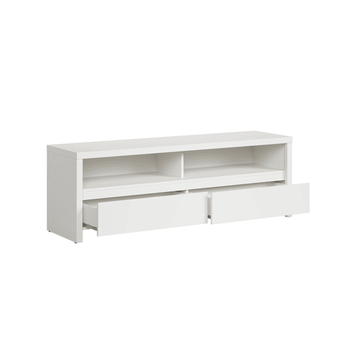 Móvel TV 2 gavetas 2 nichos 143 cm Soren Branco