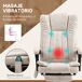 Silla Oficina Masaje Poliéster, Espuma Vinsetto Silla Oficina Masaje Poliéster, Espuma Vinsetto Crudo