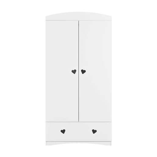 Cómoda 3 gavetas e Roupeiro 2 portas 1 gaveta Kocot Kids Julia Branco
