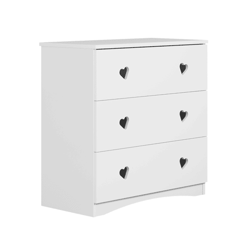 Kocot Kids Julia Cómoda com 3 gavetas - Branco