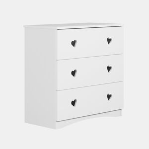 Kocot Kids Julia Cómoda com 3 gavetas - Branco