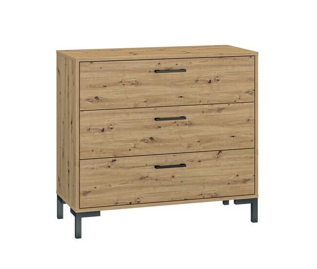 Cómoda 3 cajones Liora Madera