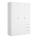 Armário de 3 portas com efeito madeira 121 Armário de 3 portas com efeito madeira 121 Blanco