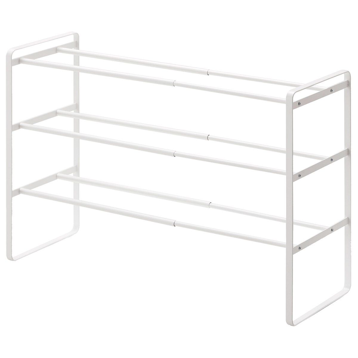 Estante de zapatos extensible de 3 niveles - l41-70 cm