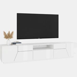 Móvel tv com efeito madeira