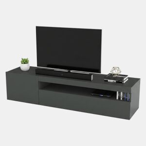 Móvel tv com efeito madeira
