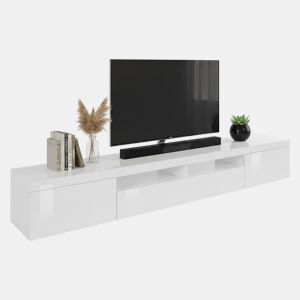 Móvel tv com efeito madeira