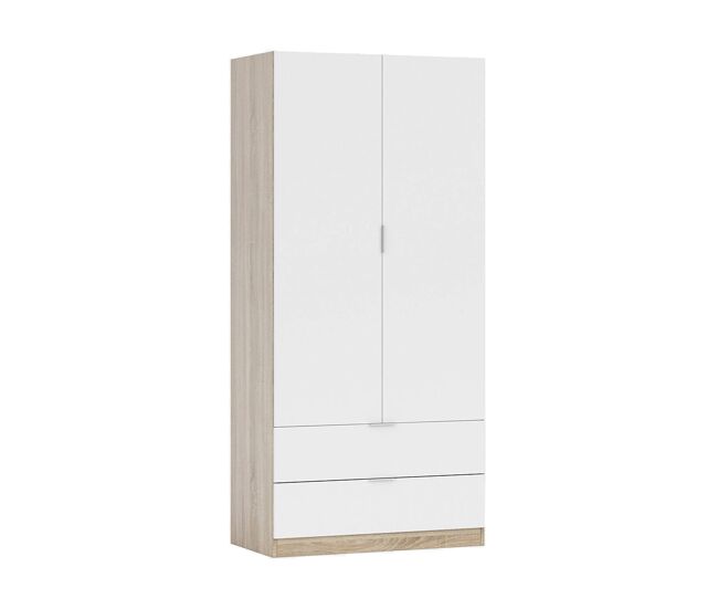 Armário 2 portas com efeito madeira