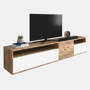 Móvel tv com efeito madeira