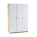Armário de 3 portas com efeito madeira 121 Armário de 3 portas com efeito madeira 121 Blanco