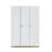 Armário de 3 portas com efeito madeira 121 Armário de 3 portas com efeito madeira 121 Blanco