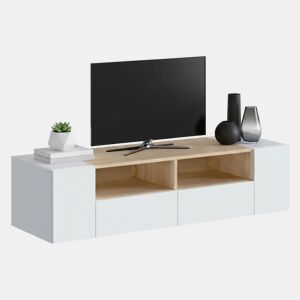 Móvel tv com efeito madeira