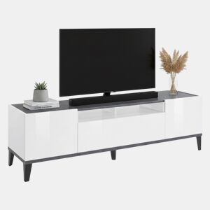 Móvel tv com efeito madeira